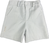 Calções sarja de riscas azul - Blue striped twill shorts